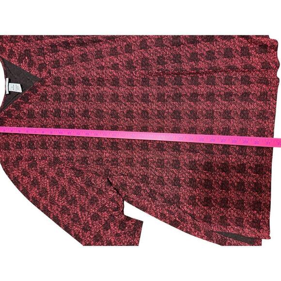 Catherine’s Top Size 4X Black/Red Knit - Picture 2 of 7